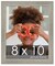 8x10 Wide Barnwood Picture Frame with UV-Resistant Acrylic & Acid Free Backing, Available in 6 Paint Finishes - Grey, Brown, White, and Black